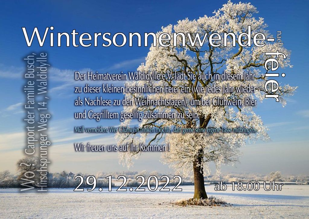 2022 12 Wintersonnenwende